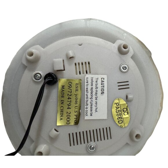 Santa Claus Face Fibr Optic Changing Colors Decoration Tested Works VIDEO Avail - Picture 7 of 7